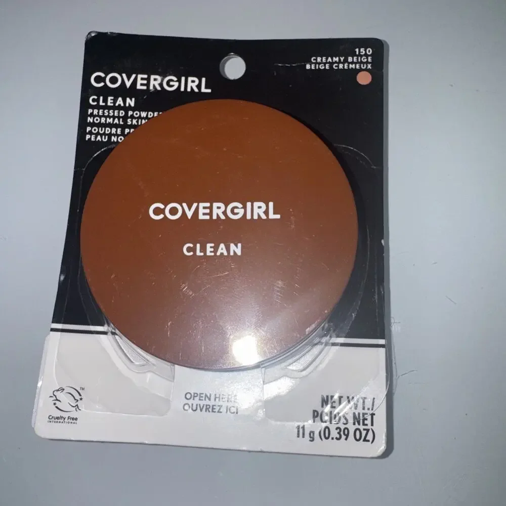 CoverGirl Clean Pressed Powder 150 Creamy Beige Normal Skin 0.39 Oz New Sealed
